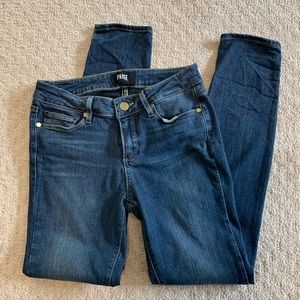 PAIGE Verdugo Ankle Dark Denim Jean